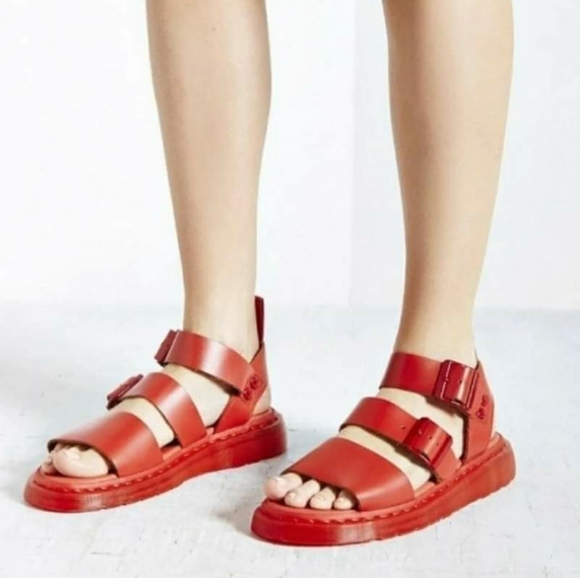 Dr. Martens Shoes - Unisex Dr Marten Gryphon Red Rare